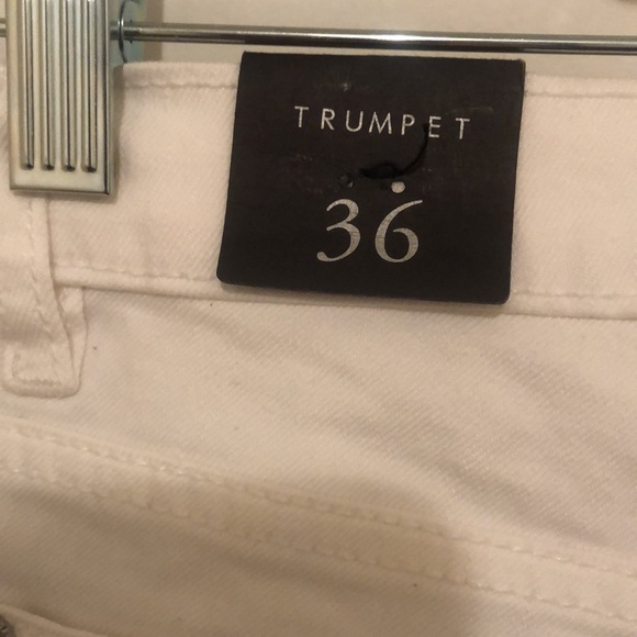 Women's Mango Denim Embroidered White Jeans (Size 4) - Picture 4 of 7